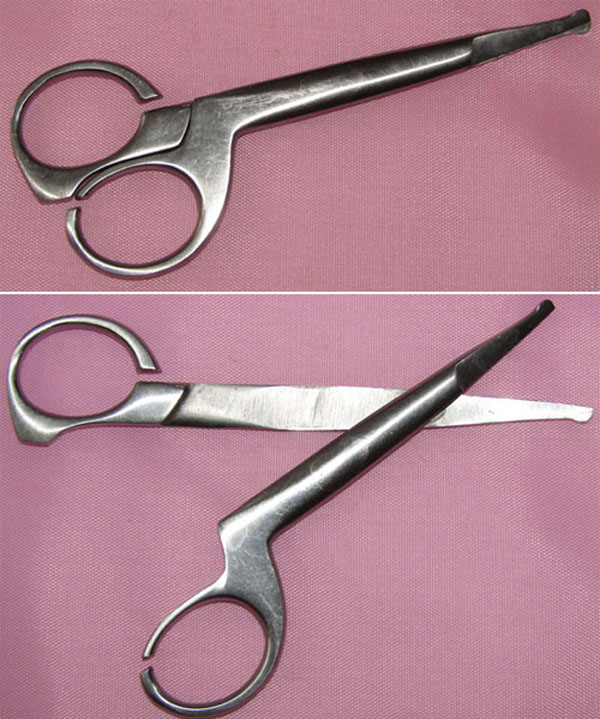 Ciseaux &agrave; bouts ronds.