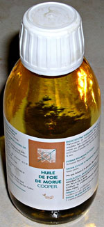 Huile de foie de morue.