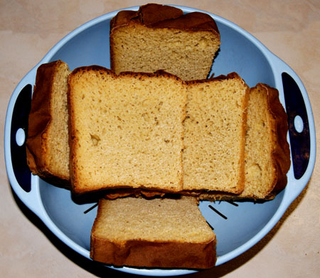 Pain dans une passoire.